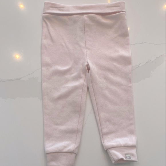 NWOT - Calvin Klein 12month girls light pink joggers - Picture 1 of 4